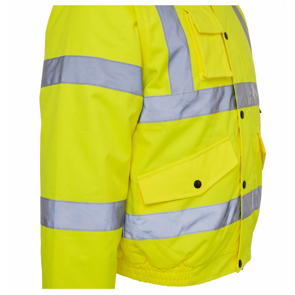 Supertouch 36842 Hi Vis Bomber Jacket, Medium, Yellow
