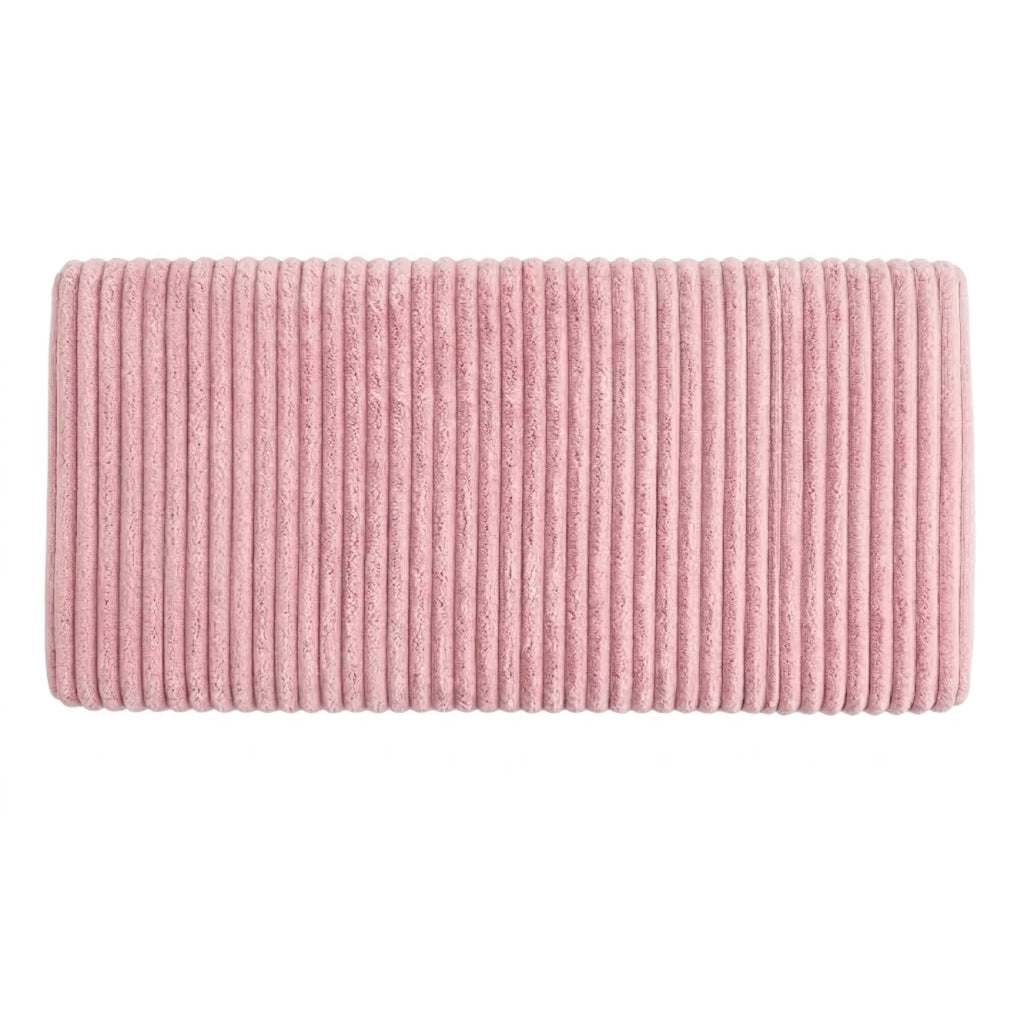 Ottoman Foldable Ribbed Storage Box Bench