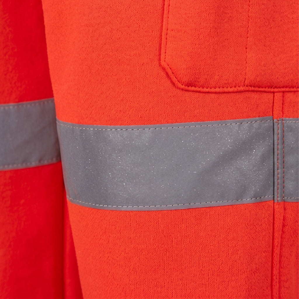 Kapton Hi Visibility Combat Multi Pocket Warm Bottoms Sizes: S-5XL Orange Yellow Joggers Fleece Cargo Reflective Mens High Viz Outdoor Work Pockets Comfort Reflective 3M Trousers