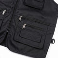 "New Men's Cotton Rich Waistcoat Jacket Multi Pocket Vest Outdoor Fishing Camping Activewear Sleeveless Traveling Photography Hiking Hunting Tactical Outerwear Gilet (Medium, Black) "