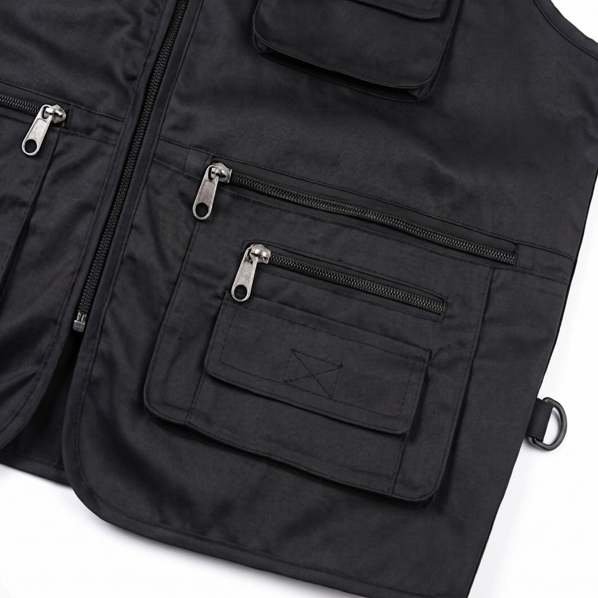 "New Men's Cotton Rich Waistcoat Jacket Multi Pocket Vest Outdoor Fishing Camping Activewear Sleeveless Traveling Photography Hiking Hunting Tactical Outerwear Gilet (Medium, Black) "