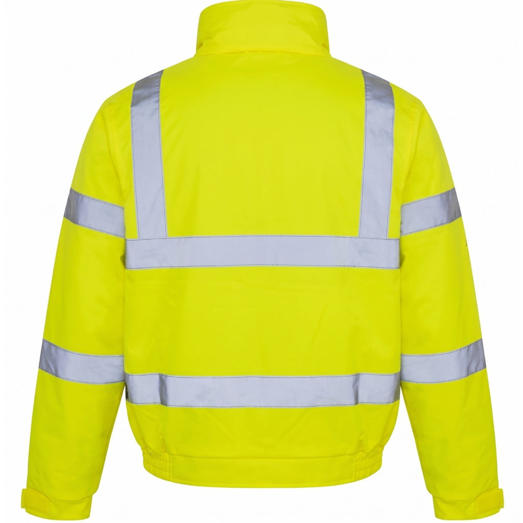 Supertouch 36842 Hi Vis Bomber Jacket, Medium, Yellow