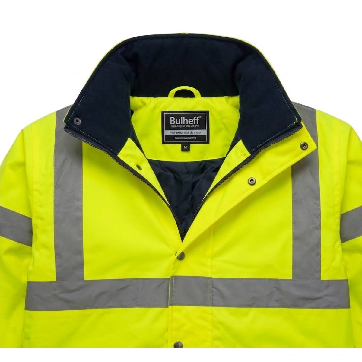 New Hi Vis Parka Jackets High Visibility Safety Security Workwear Waterproof Storm Padded Jackets Hi Viz Reflective Protective Hooded Long Rain Coats