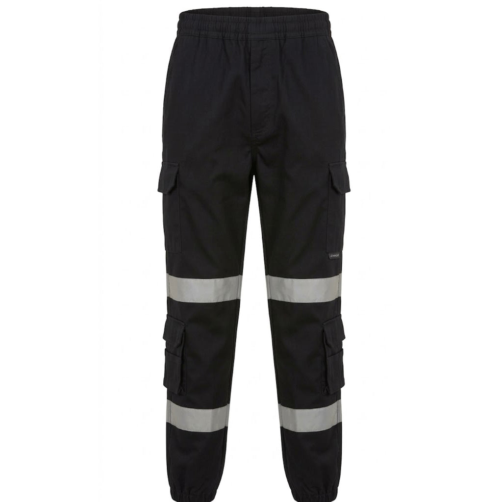 Men's Safety Sweat Pants Hi Viz Work Fleece Bottoms Jogging Trousers Hi Vis Joggers