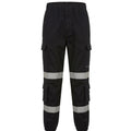 Men's Safety Sweat Pants Hi Viz Work Fleece Bottoms Jogging Trousers Hi Vis Joggers